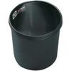 Waste paper basket, 18l black, fire-resistant